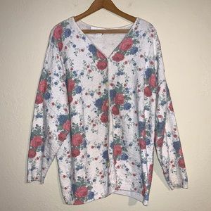 Vintage Floral Sweater